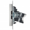 BRITE Розетка двойная TV+RJ45 кат.5E РТВ/РК12-БрКр белый IEK BR-AK20-1-K01