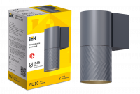 LIGHTING Светильник уличный 5107 настенный под лампу GU10 IP65 серый IEK LT-UBU0-5107-GU10-1-K03
