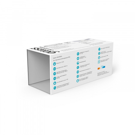 843425245 Светильник линейный ДСП 45 Вт 4000К 4500 лм 185-265В IP65 1470х60х55мм Пластик матовый сквозная проводка соеденяется в линию UNIVERSAL Gauss GAUSS 