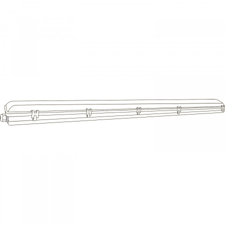 Светильник светодиодный линейный пылевлагозащищенный LED ДСП 1276х60х55 мм IP65 под LED лампу Т8 G13 1х1200 мм INDUSTRY GAUSS 909410112