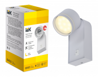 LIGHTING Светильник 4035 накладной настенный под лампу GX53 белый IEK LT-UBB0-4035-GX53-1-K01