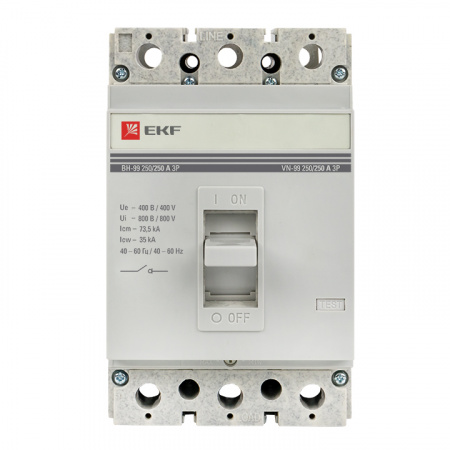 sl99-250-250 Выключатель нагрузки ВН-99 250/250А 3P EKF 