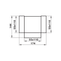 Тройник 55 х 110 в индивидуальной упаковке 535 ZERNBERG 10191581 00-019158  