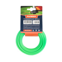 Леска  D 3.0 мм L 12 м (звезда, зеленая) 300-12-3, картонный подвес Patriot 805205123