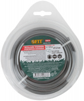 Леска для садовых триммеров армированная алюминием ''Круглая'' 3.0 мм х 15 м FIT РОС 78034