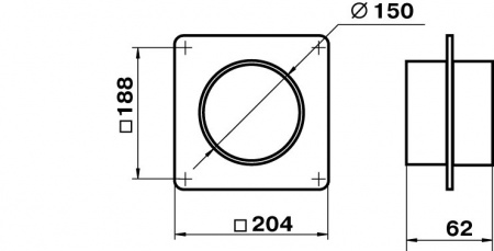 Соединитель с монтажной пластиной D150 в индивидуальной упаковке 353 ZERNBERG 10191281 00-019128  