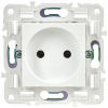 SK-R10-10-K01 SKANDY Розетка без заземления без защитных шторок 10А SK-R02W арктический белый IEK 
