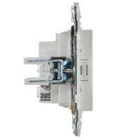 SKANDY Розетка без заземления без защитных шторок 10А SK-R02W арктический белый IEK SK-R10-10-K01