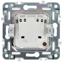 SKANDY Розетка без заземления без защитных шторок 10А SK-R02W арктический белый IEK SK-R10-10-K01