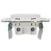 SK-R10-10-K01 SKANDY Розетка без заземления без защитных шторок 10А SK-R02W арктический белый IEK 