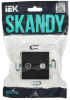 SKANDY Розетка двойная TV+SAT SK-A13Bl черный IEK SK-AF20-O-K02