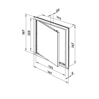 Люк-дверца ревизионный 1515 ZERNBERG 10205761 00-020576  