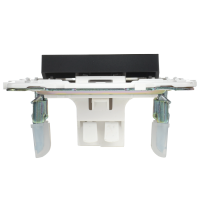 SKANDY Выключатель 1-клавишный проходной с индикацией 10А SK-V08Bl черный IEK SK-V12-1-10-K02