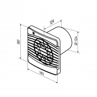 Вентилятор осевой вытяжной 125 V ZERNBERG 10224461 00-022446  