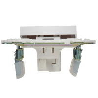 SKANDY Выключатель 1-клавишный 10А SK-V01W арктический белый IEK SK-V10-0-10-K01