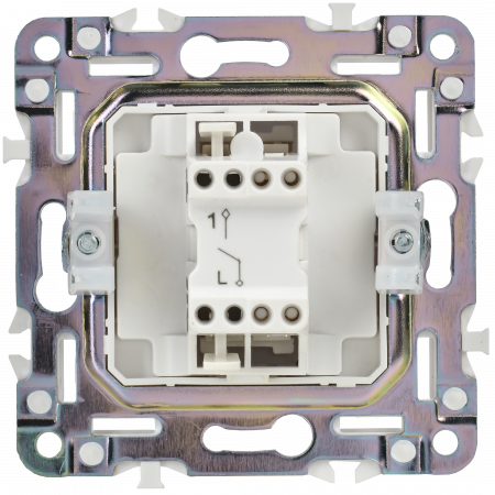 SK-V10-0-10-K01 SKANDY Выключатель 1-клавишный 10А SK-V01W арктический белый IEK 