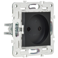 SKANDY Розетка без заземления без защитных шторок 10А SK-R02Bl черный IEK SK-R10-10-K02