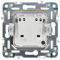SKANDY Розетка без заземления без защитных шторок 10А SK-R02Bl черный IEK SK-R10-10-K02