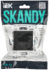 SKANDY Розетка без заземления без защитных шторок 10А SK-R02Bl черный IEK SK-R10-10-K02
