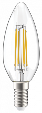 Лампа светодиодная C35 свеча прозрачная 7Вт 230В 3000К E14 серия 360° IEK LLF-C35-7-230-30-E14-CL