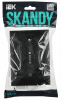 SKANDY Розетка 2-местная с заземлением с защитными шторками 16А в сборе SK-R07Bl черный IEK SK-R24-16-K02-F