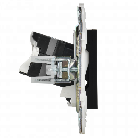 SKANDY Розетка компьютерная двойная RJ45 кат.5E SK-K03Bl черный IEK SK-K20-1-K02