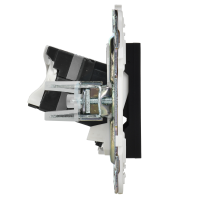 SKANDY Розетка компьютерная двойная RJ45 кат.5E SK-K03Bl черный IEK SK-K20-1-K02