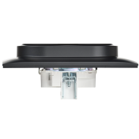 SKANDY Розетка 2-местная с заземлением без защитных шторок 16А в сборе SK-R08Bl черный IEK SK-R21-16-K02-F