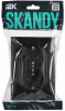 SKANDY Розетка 2-местная с заземлением без защитных шторок 16А в сборе SK-R08Bl черный IEK SK-R21-16-K02-F