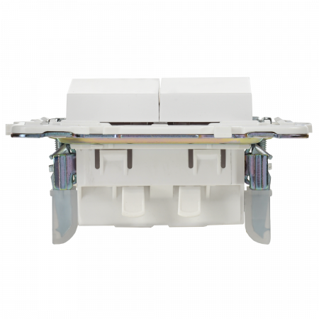 SKANDY Выключатель 2-клавишный 10А SK-V04W арктический белый IEK SK-V20-0-10-K01