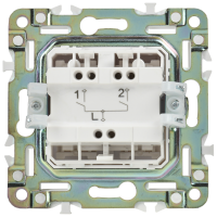 SKANDY Выключатель 2-клавишный 10А SK-V04W арктический белый IEK SK-V20-0-10-K01