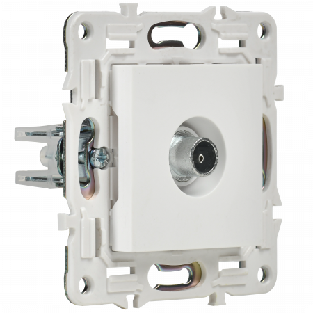 SK-A10-O-K01 SKANDY Розетка TV оконечная SK-A12W арктический белый IEK 