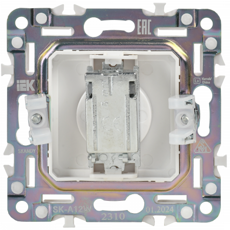 SK-A10-O-K01 SKANDY Розетка TV оконечная SK-A12W арктический белый IEK 