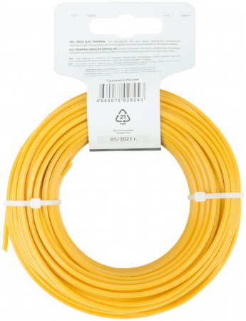 Леска для садовых триммеров ''Звездочка'' 3.0 мм х 25 м FIT РОС 78012