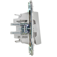 SKANDY Выключатель 2-клавишный проходной 10А SK-V05W арктический белый IEK SK-V22-0-10-K01