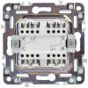 SKANDY Выключатель 2-клавишный проходной 10А SK-V05W арктический белый IEK SK-V22-0-10-K01