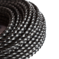 Леска  Profline D 3.0 мм L 15 м (скрученный квадрат, черный) 300-15-5 на пластиковой обойме Patriot 805402211