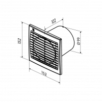 Вентилятор осевой 100 TURBO V ZERNBERG 10222941 00-022294  