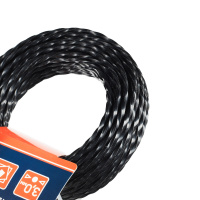 Леска  D 3.0 мм L 12 м (скрученный квадрат, черный) 300-12-5, картонный подвес Patriot 805205126