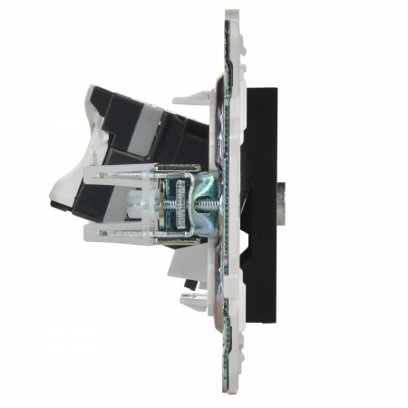 SKANDY Розетка двойная TV+RJ45 кат.5E SK-A14Bl черный IEK SK-AK20-1-K02