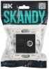 SKANDY Розетка двойная TV+RJ45 кат.5E SK-A14Bl черный IEK SK-AK20-1-K02