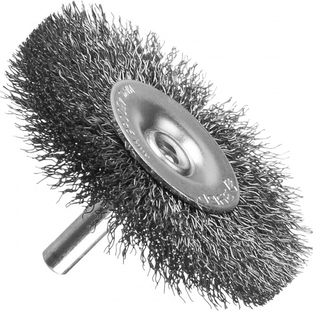 Щетка дисковая для дрели, витая стальная проволока 0.3мм. 50мм ''Профессионал''. ЗУБР 35198-050_z02