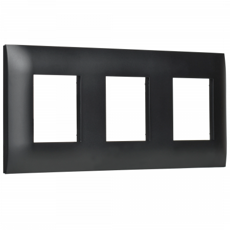 SKANDY Рамка 3-местная SK-F03Bl черный IEK SK-M32-K02