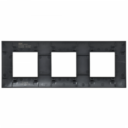 SKANDY Рамка 3-местная SK-F03Bl черный IEK SK-M32-K02