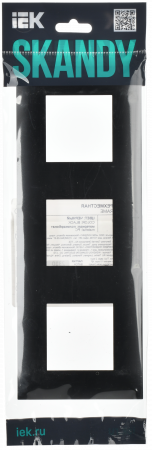SKANDY Рамка 3-местная SK-F03Bl черный IEK SK-M32-K02