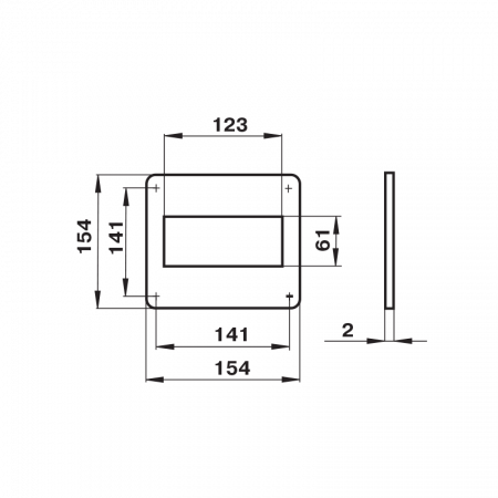 10191841 Площадка торцевая 60х120 в индивидуальной упаковке 75 ZERNBERG  00-019184  