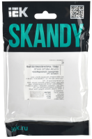 SKANDY Рамка 1-местная SK-F01W арктический белый IEK SK-M12-K01