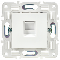 SKANDY Розетка компьютерная RJ45 кат.5E SK-K01W арктический белый IEK SK-K10-1-K01