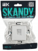 SKANDY Розетка компьютерная RJ45 кат.5E SK-K01W арктический белый IEK SK-K10-1-K01