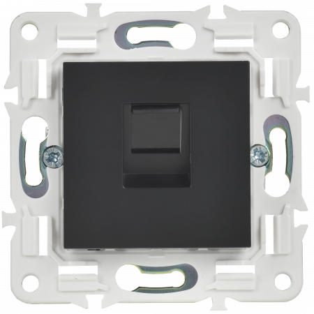 SKANDY Розетка компьютерная RJ45 кат.5E SK-K01Bl черный IEK SK-K10-1-K02